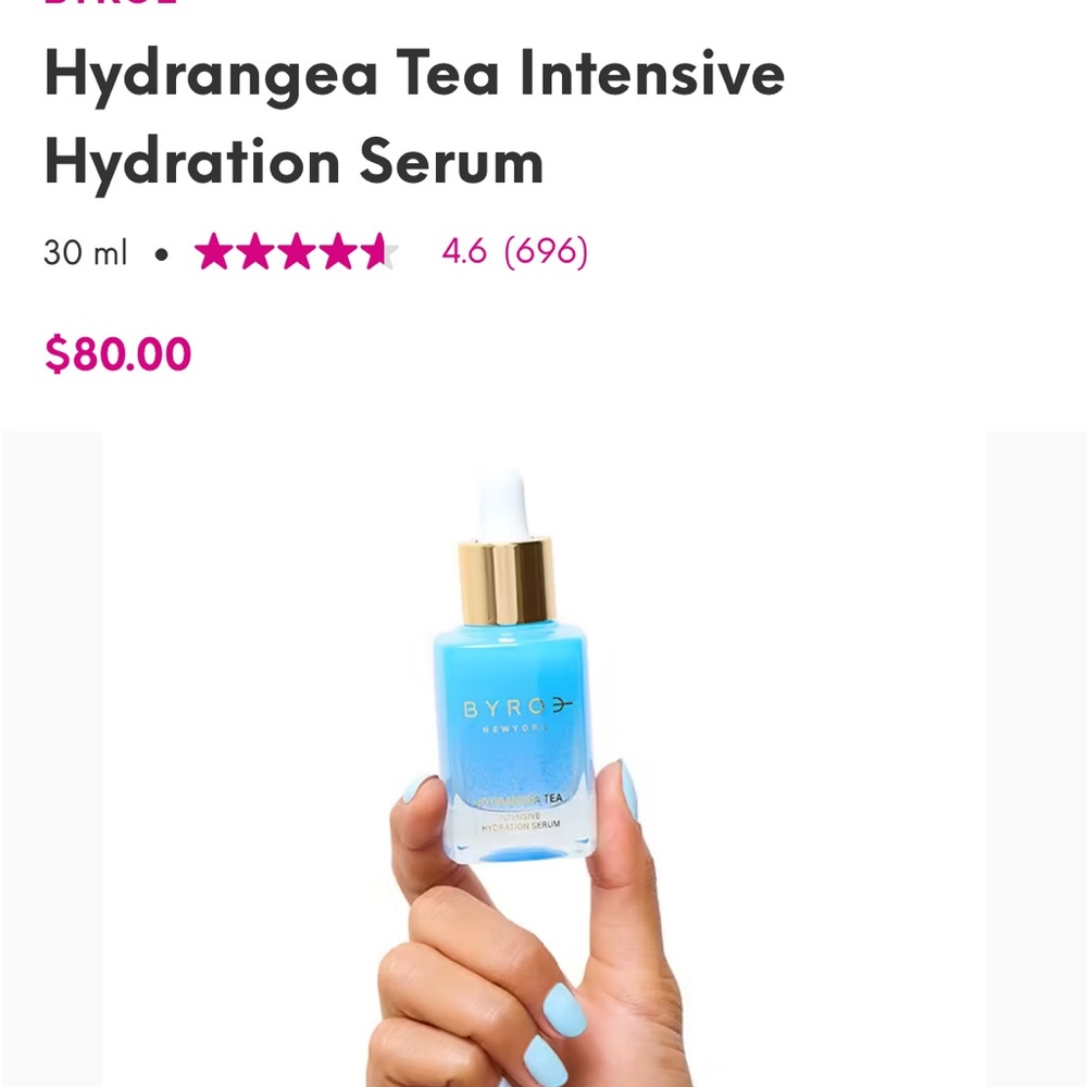 BYROE Hydrangea Tea Intensive Hydration Serum - Blue
